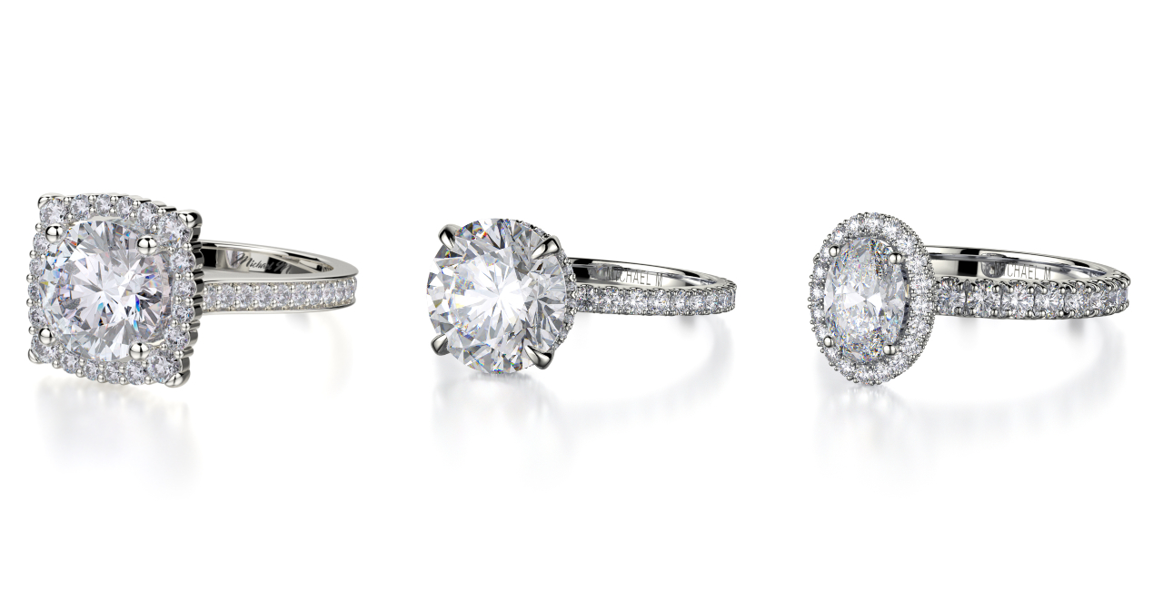 three michael m engagement rings
