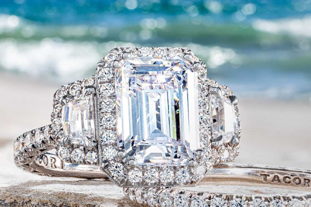 tacori rings at the beach, bold and beautiful