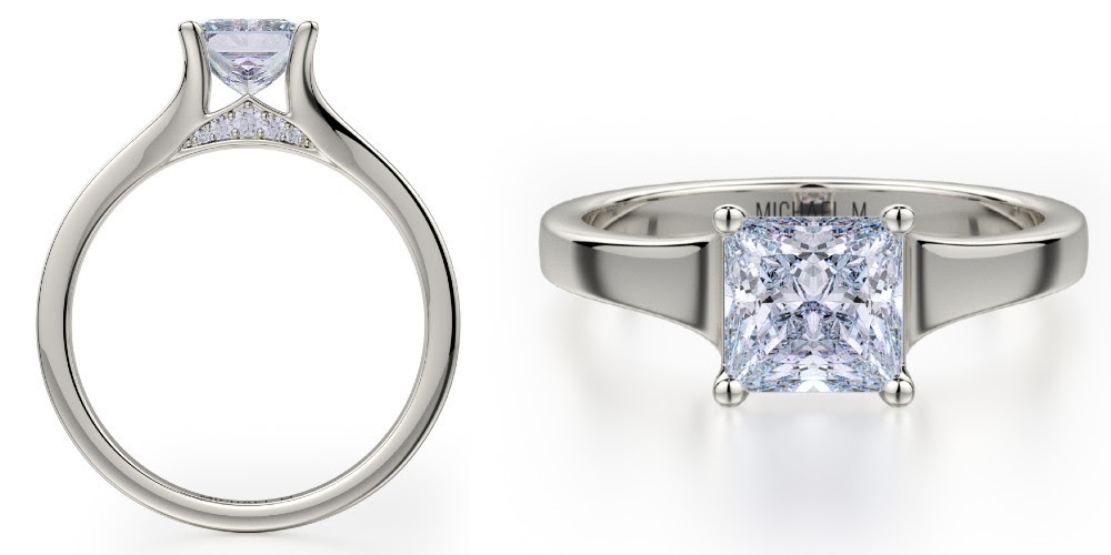 dripping diamond michael m engagement ring